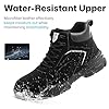 Nasogetch Safety Boots Waterproof Work Boots Lightweight Steel Toe Cap Boots for Men Women Safety Trainers Non-Slip 9193 Black 9 UK Label Size 43 #3