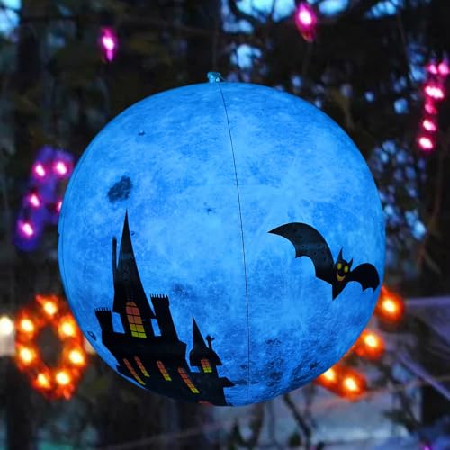 Sphère gonflable Halloween pour patio et appartement : décor facile à stocker
