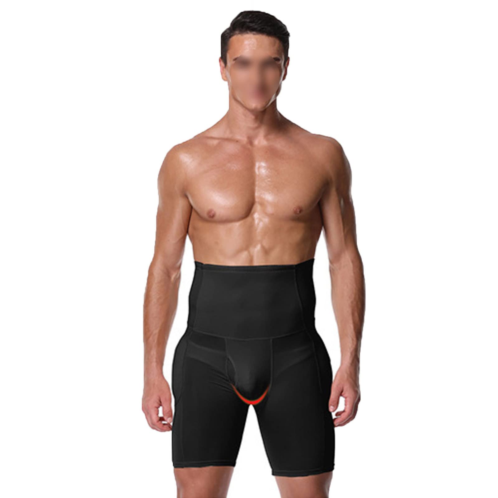 Männer Hohe Taille Bauchkontrolle Body Shaper Höschen Hintern Unterwäsche Badehose Gefälschte Butt Lifter Gepolsterte Briefs Geschenk,A-5XL