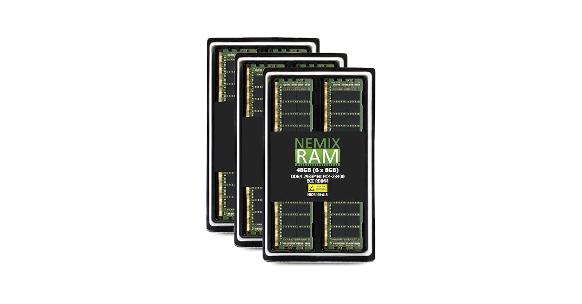 PC4(DDR4)　8GB x 6枚 48GB generic 8GB 1Rx8 PC4-3200AA (x72, ECC, SR) 288-Pin DDR4