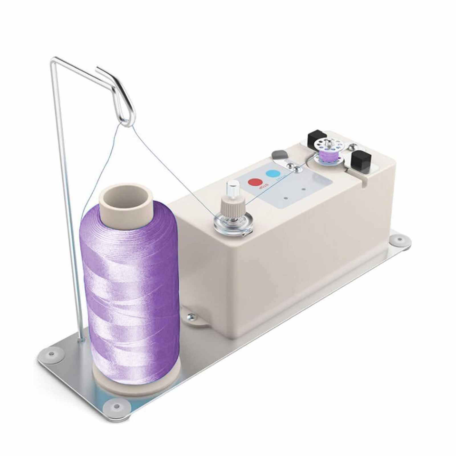 Eoweiot Automatic Bobbin Winder&Thread Stand Fits All Type Bobbins Universal Adjustable Bobbin Slot Electrical Bobbin Winder