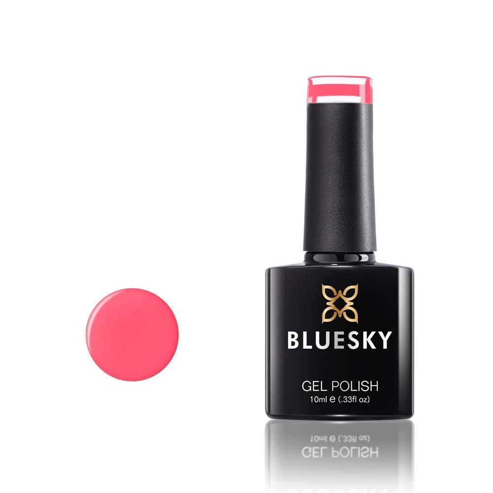 BLUESKY Set di smalti gel, rosa, rosa, nudo, neon e glitter, luccicanti (richiede polimerizzazione sotto lampada UV/LED), 10 ml