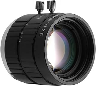 Lente C-Mount, lente de câmera profissional de baixa distorção com conector para a maioria das pessoas para a maioria das câmeras de segurança de alto zoom