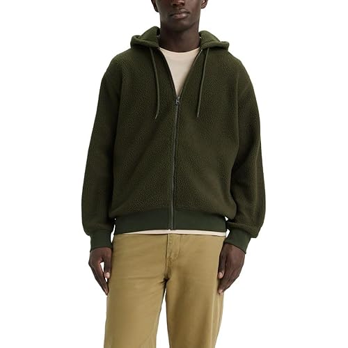 Levi's Mens All Over Sherpa Zip Up