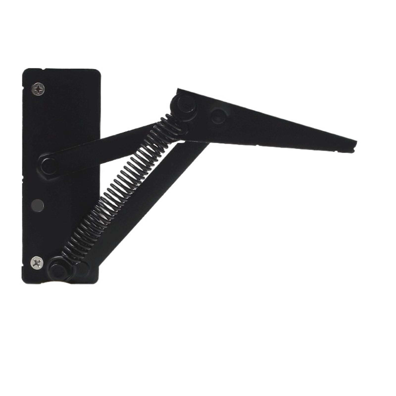 Kdhcvkz Black 2Pcs 80 Degree Spring Hinges Cabinet Door Lift Up Foldable Hinges