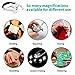 Powcan Gafas Lupa Visera con Luz LED,Manos Libres Lupa Relojero Leer, Soldar,...