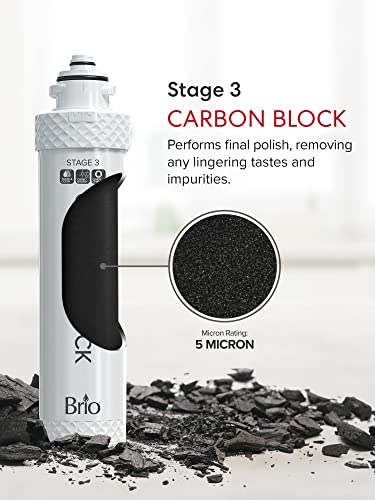 Image of Brio 3-Stage Filter Replacement Kit for Water Cooler Dispensers