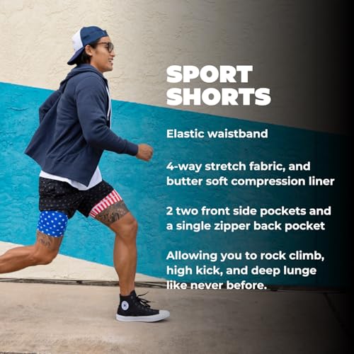 Chubbies Mens Athletic Shorts, The Danger Zones, Gym Shorts Compression Shorts Mens for Running, Workout Sport Shorts, 5.5" Inseam, Medium2