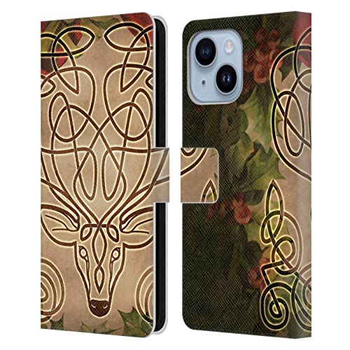 Étui portefeuille iPhone 14 Plus Brigid Ashwood cuir anti-rayure écran