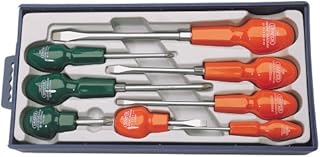 Draper 14077 186/8 Cabinet Pattern Screwdriver Set, 32.4cm x 17.8cm x 4.2cm, 8 Pcs