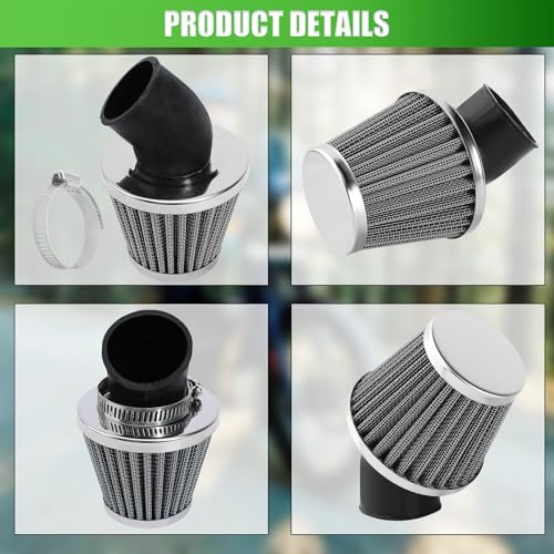 Image of 38mm 39mm 40mm 1.5 inch Filter 45 Degree Angled for 50cc 70cc 90cc 110cc 125cc 150cc 200cc ATV Quad Scooter Gokart Moped Chopper Pit Dirt Pocket Mini Super Bike GY6 1.5in