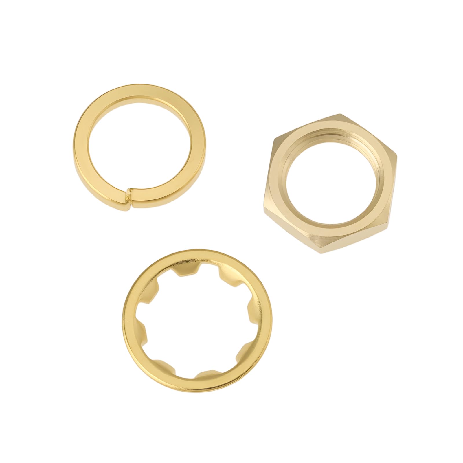 SG Store 10 Sets SMA Female Connectors Nut Set Including Nut Spring Washer and Toothed Washer RF Coaxial Connector Mounting Hardware Kit