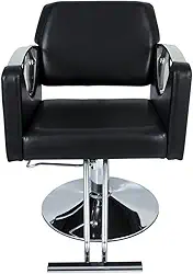 Cadeira Hidráulica Salão Barbeiro Pelegrin Pel-04aa Preto