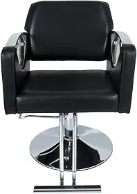 Cadeira Hidráulica Salão Barbeiro Pelegrin Pel-04aa Preto