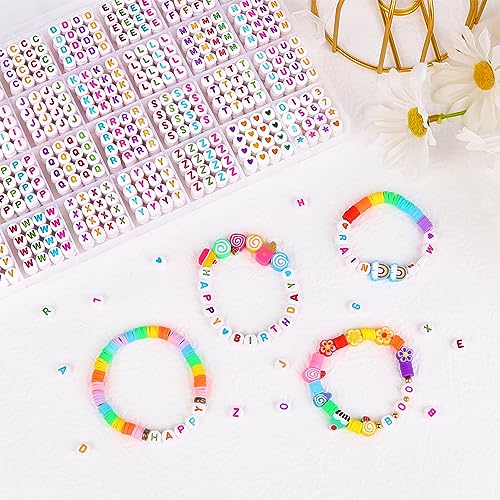DTYDECLE 1400pcs Colorful Letter Beads Kits - Image 4