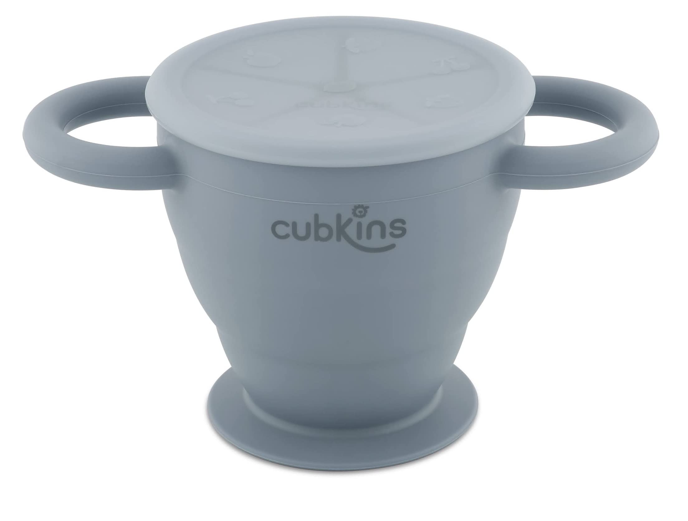 Cubkins Silicone Collapsible Bpa Free Snack Cup For Baby, Infant, Toddler | 6 Months+ (Blueberry) - 275Ml-picture-26