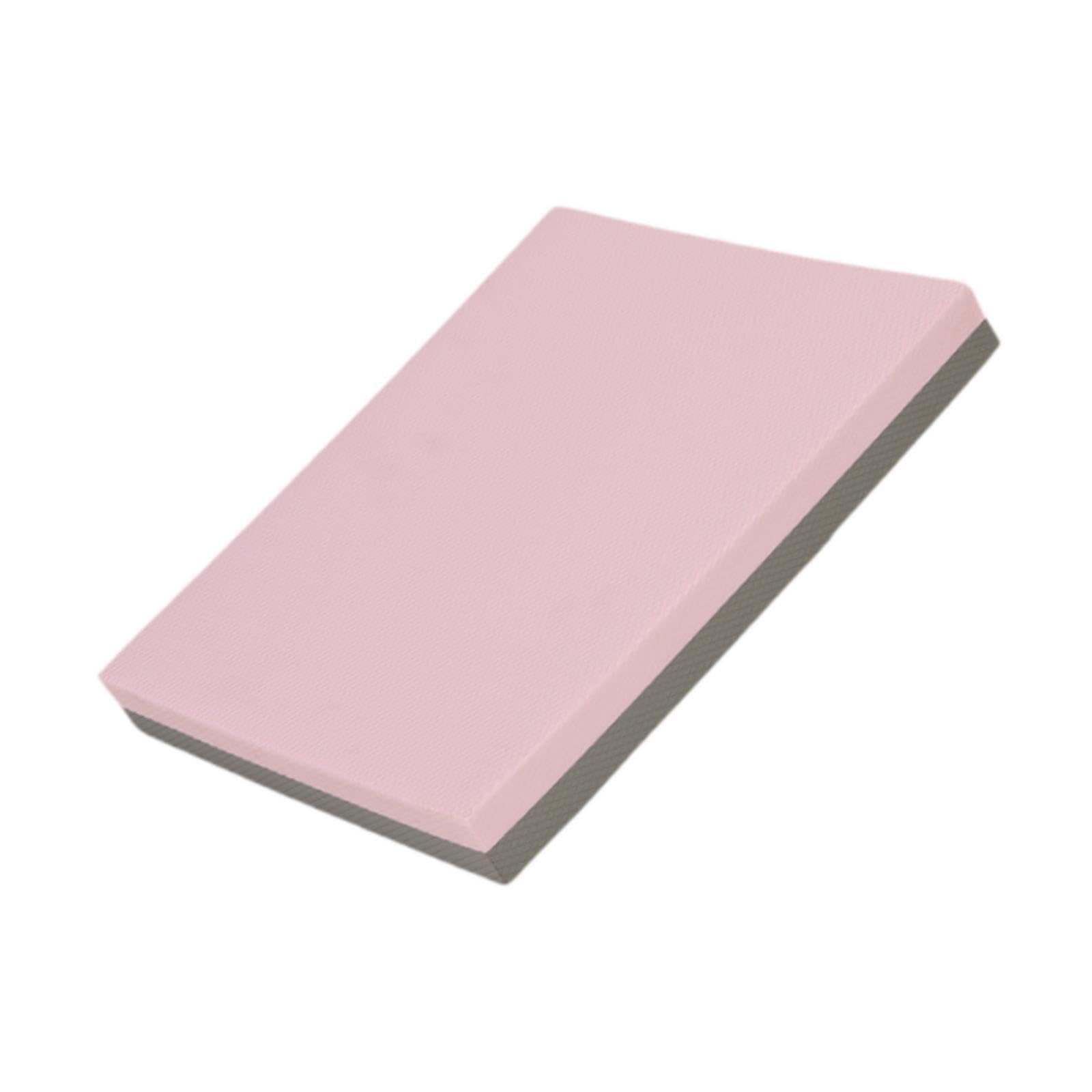 Vaveren Balance Pad Balance Mat Fitness Pad Strength Training Equipment Exercise Mat Yoga Mat for Fitness Training Outdoor, Pink Grey