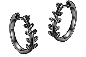 Voroco Hypoallergenic Sterling Silver Hoop Earrings 14k Gold Plated Huggie Earrings Small...