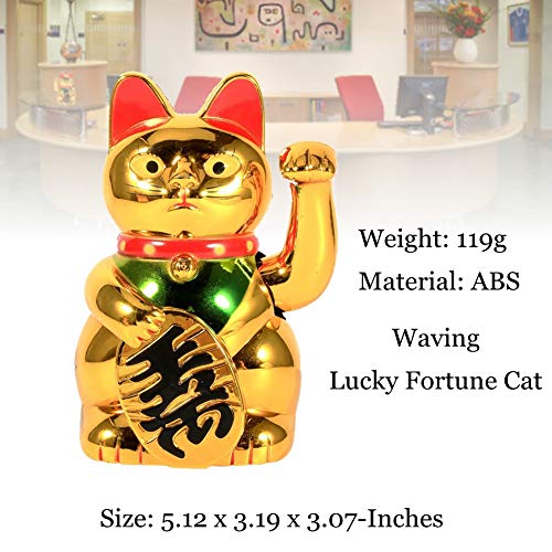 Acogedor Lucky Cat, Gold Waving Lucky Fortune Cat, Chinese Good Luck Cat, Maneki Neko Feng Shui Waving Cat #TOP1