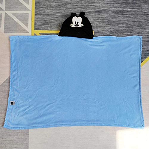 Image of First Kick New Born Baby Blanket Pack of Super Soft Bathrobe Baby Wrapper Durable Cum Baby Bath Towel for Baby Boys, Baby Girls, Babies (80cm x 80cm, 0-6 Months) Blue Black