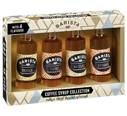 Coffee Lover Coffee Syrups Perfect Seasonal Gift for Coffee Lovers 4pk 85ml Syrup Bottles