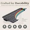 Country Kitchen Nonstick Stackable Bakeware Set - Durable, Easy Release Baking Set, Black, 10 Pcs #5