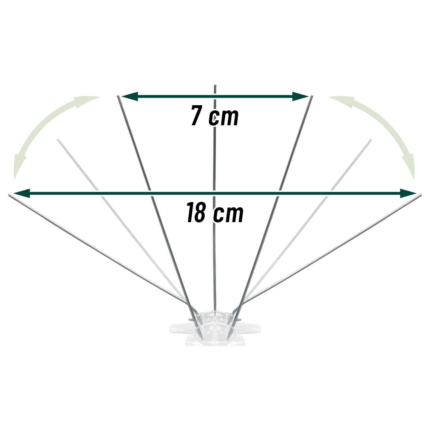 VOSS.garden Vogelabwehr Bird Spikes, 12,5m, Vogelspitzen, Taubenabwehr, Marder-, Waschbären-, Katzenabwehr