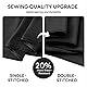 Heysily Fotohintergrund Schwarz 2x3m - Fotografie Hintergrund Abwaschbarer für Fotostudio, Streaming, YouTube, Online-Meeting, Zoom & Videoproduktion, Tragbar & Faltbar Backdrop mit 4 Klemmen