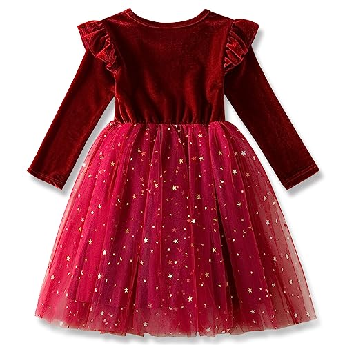 Image of TTYAOVO Girls Pageant Princess Flower Dress Kids Prom Puffy Ball Gowns