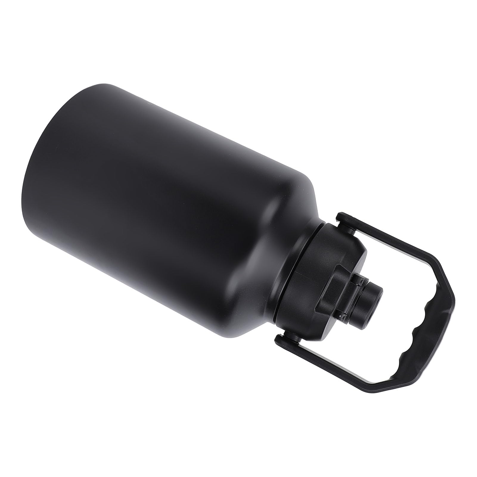 aqxreight 3,8 L Edelstahl-Sportflasche, Doppelwandig, für Fitnessstudio, Camping, Wandern, Reisen, Großes Fassungsvermögen, mit Rutschfestem, Khaki (BLACK)