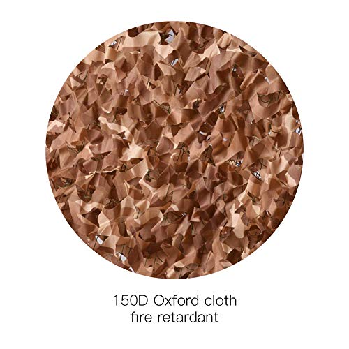 WeiQuan Ji Camouflage Netting Desert Camouflage Net for Sunshade Camping Shooting Hunting,Car Covering,Bird Watching Net,Party Wall Decoration Nets CS Games Camo Net ((9.84 ft x 26.24 ft) 3x8 Meter)