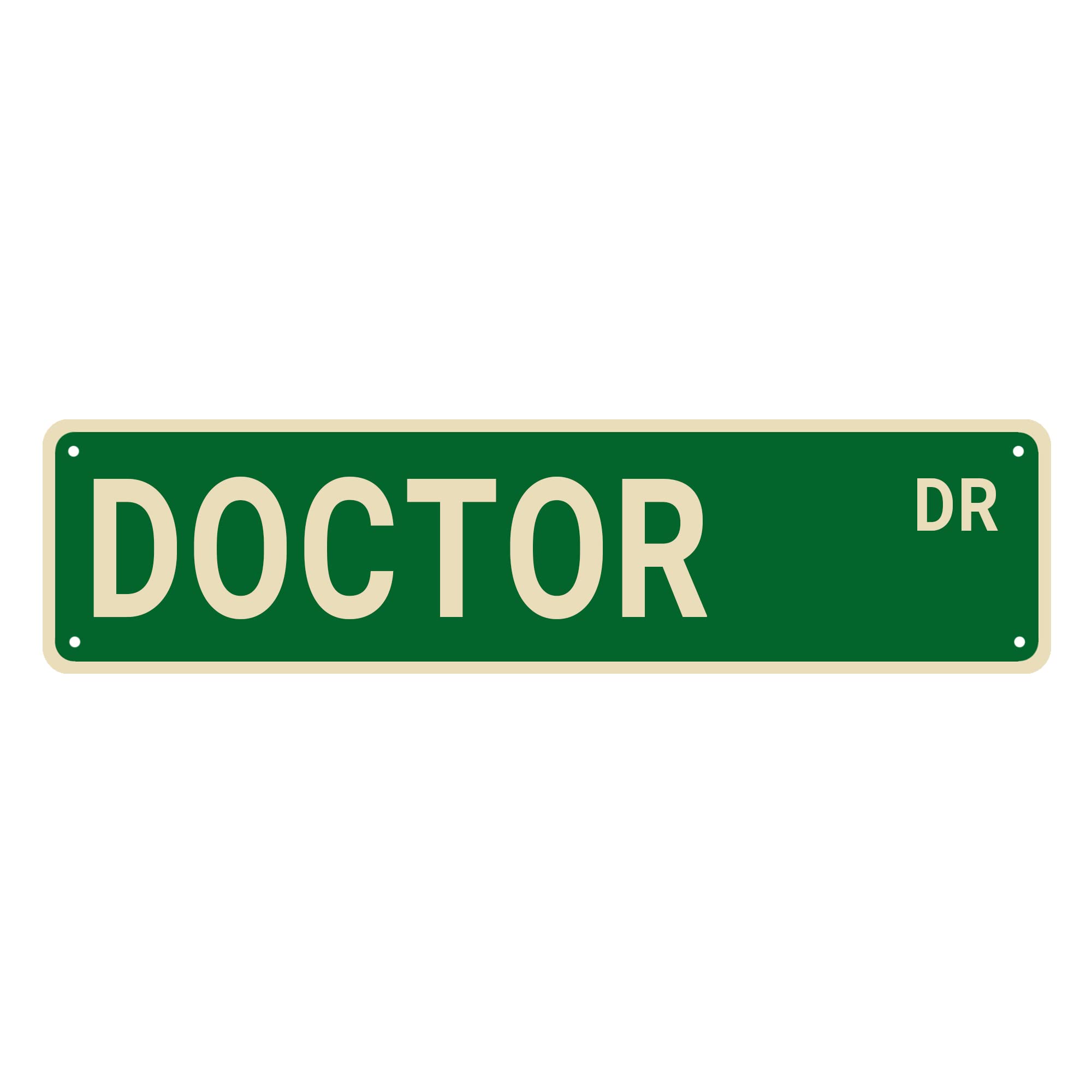 Sitrmgh Sign Doctor Street S, Doctor Decor Doctor Gift For Doctor, Wall Decor For Home/Driveway/Man Cave/Bar, Quality Metal S 16X4 Inch