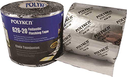 Image of POLYKEN 1087420 626-20 Foilastic Window and Door Flashing Tape, 6 inch X 100 ft.