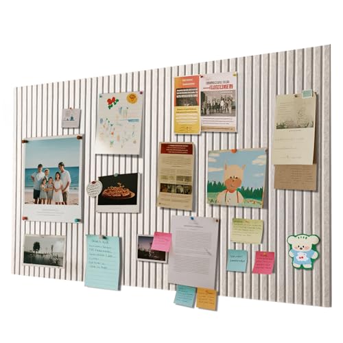 Tablón de anuncios grande autoadhesivo de 40 x 60 cm, tablero de corcho autoadhesivo, decorativo de fieltro, pizarra de fotos plegable, pizarra de visión para oficina, hogar y habitación infantil