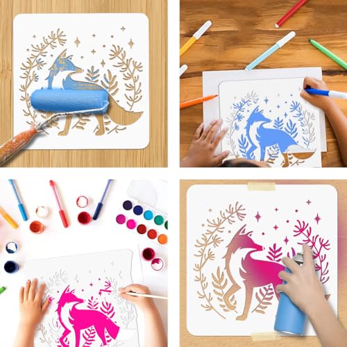 NBEADS Fox Plant Painting Stencil - Image 3