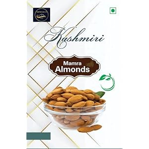 snow hills kashmir 100 % ORGANIC MAMRA BADAM (1KG) (1)(Inshell)