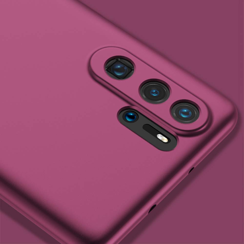 Custodia Per HUAWEI P30 - Cover Protettiva In TPU, Design CD Texture, Rosso, Antiurto - Foto 8