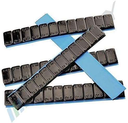 50 Pesi Adesivi Per Equilibratura Cerchi - Nero, 5g X 12, Strisce In Acciaio Zincato - Foto 12