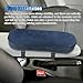 BDZMC 2PCS Car Seat Armrest Covers, Soft & Comfortable Office Chair Arm Pad, Anti-Scratch Car Armrest Cushion, Universal Car Armrest Pillow Protector Cover for Most Cars (Navy)