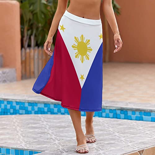 TAIZIYEAH Philippines Flag Skirt for Womens Summer Autumn Winter Top 2XL2