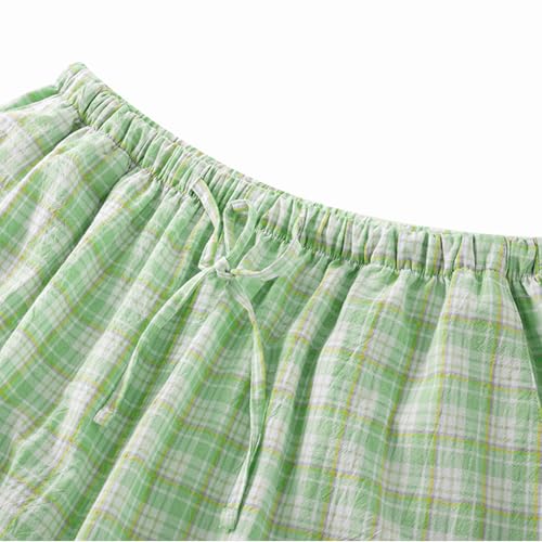 Women's 2 Piece Cotton Pajama Sets Long Sleeve Sleepwear Button Down Soft Lightweight Pj Pants Set With Pockets4