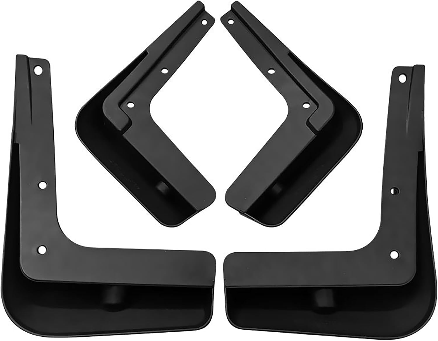 No-Drill Mudflaps for Hyundai Creta ix25 2015-2019, Bolt-On Kit, Road Legal