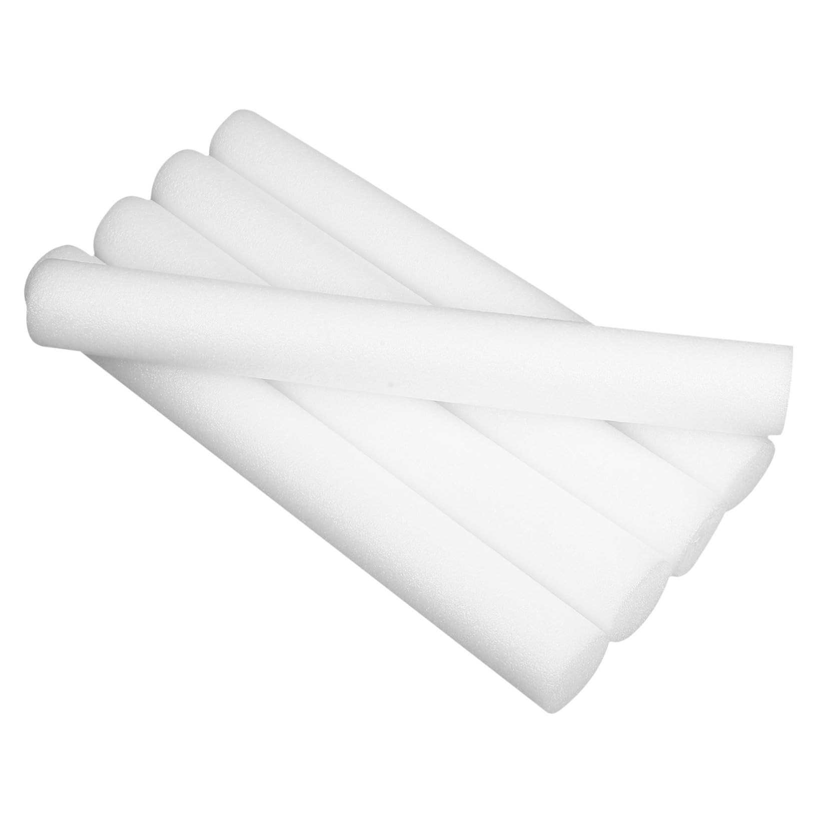 KONTONTY 5Pcs White Foam Cylinders for Flower Arranging Lightweight Foam Rods for Florist Supplies Diy Craft Projects and Floral Arrangement Accessories