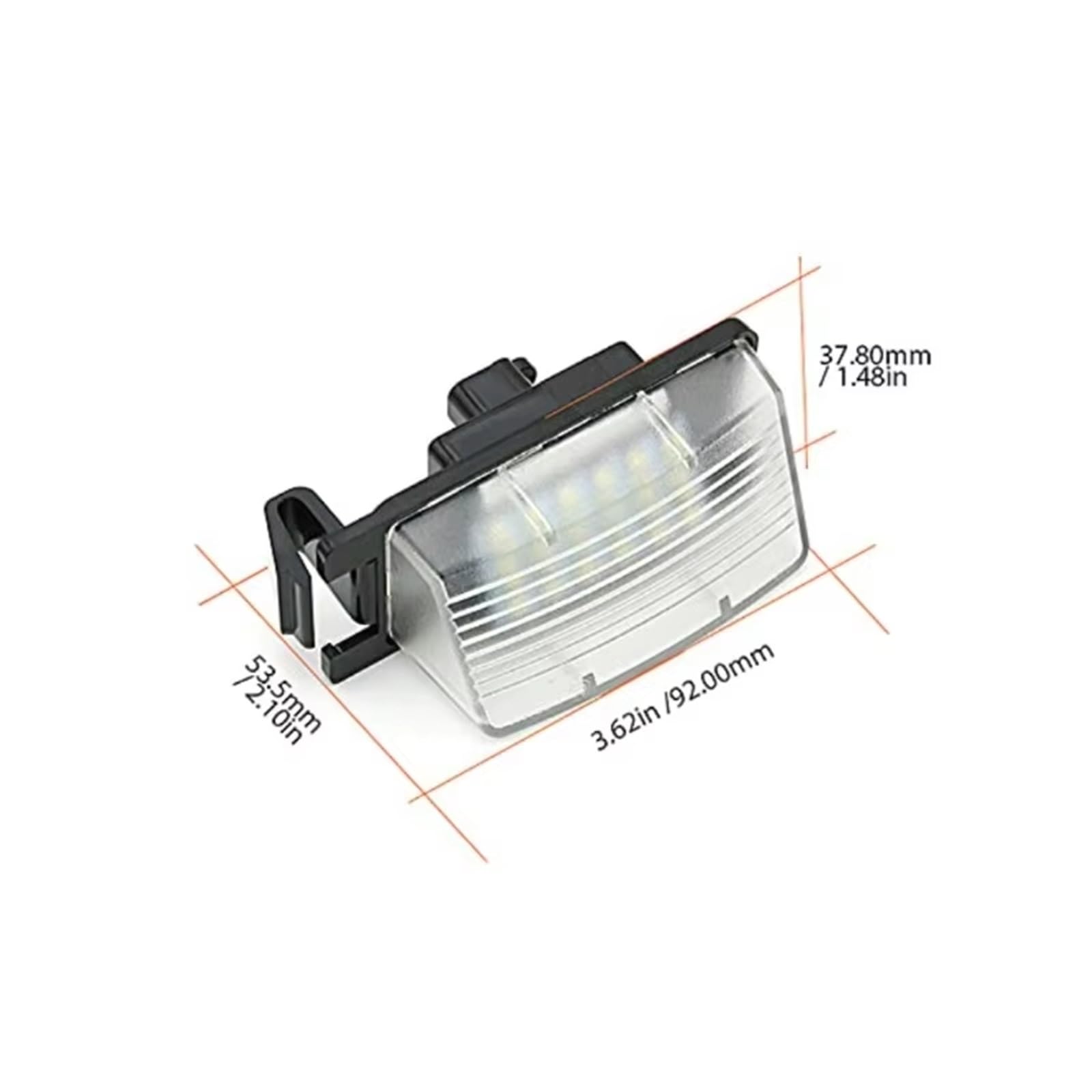 Luz Matrícula Auto Para Nissan Para Versa Para Livina Para GTRR35 Para Cube Para Z12 Para 370Z Para Z34 Luces LED Para Placa De Matrícula Lámpara