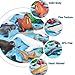 EOIVSH 24PCS Mini Ocean Animal Figurines - Realistic Sea Creatures Toy Figures with Sharks, Whales & Walrus - Under The Sea Life Figure for Party Decoration, Easter Egg Filler & School Project