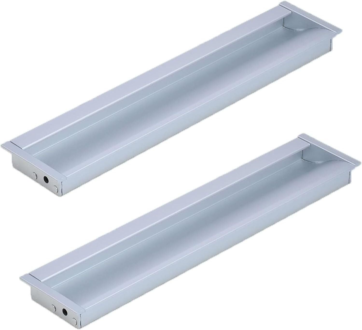 Tnbccxn One Color Cabinet Handles, Concealed Handles, 2 Pcs Hidden Embedded Drawer(Hole Distance 192Mm)