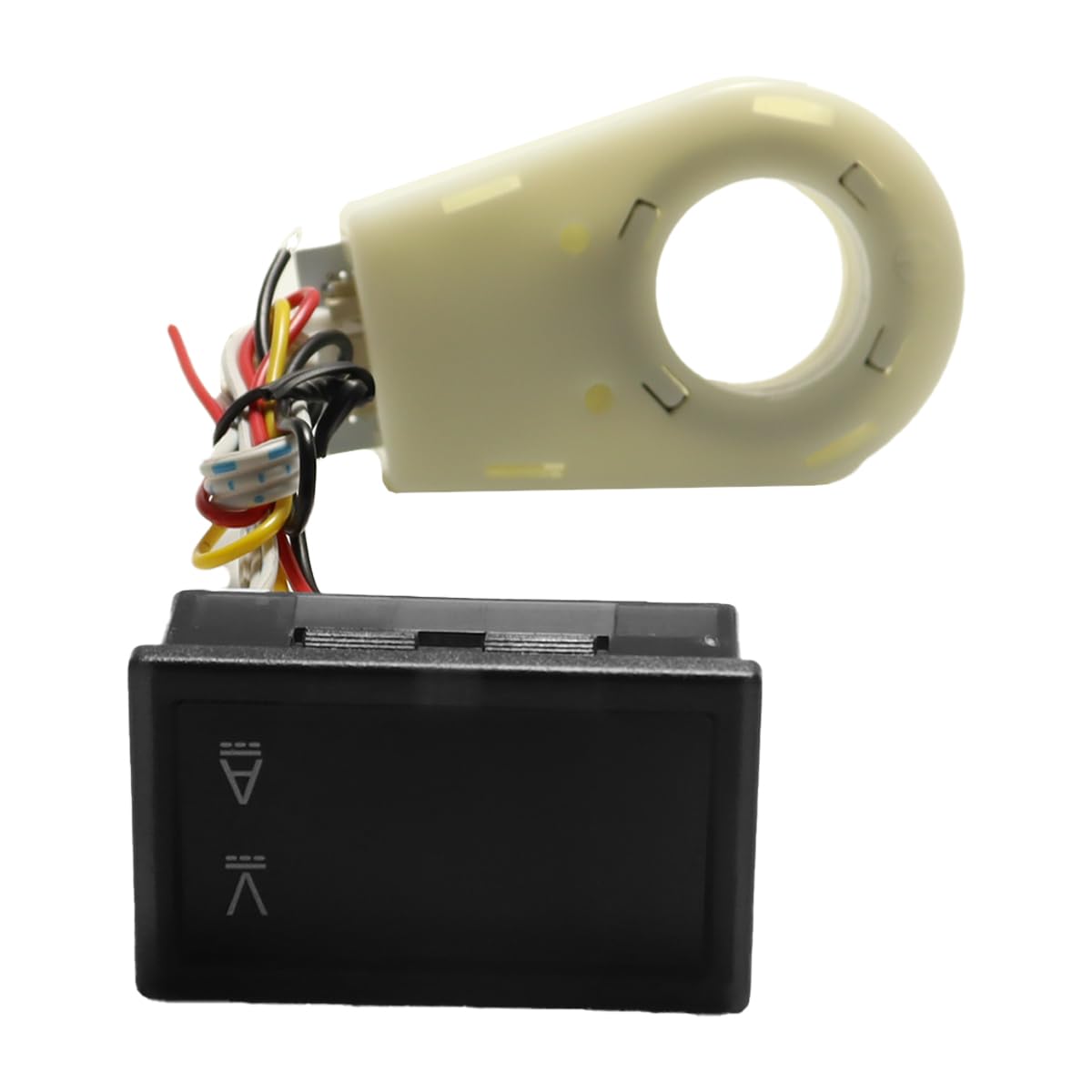 Misuratore di tensione e amperometro CC, misuratore di tensione e corrente a doppio display CC 5-100V 100A con trasformatore con sensore a effetto Hall