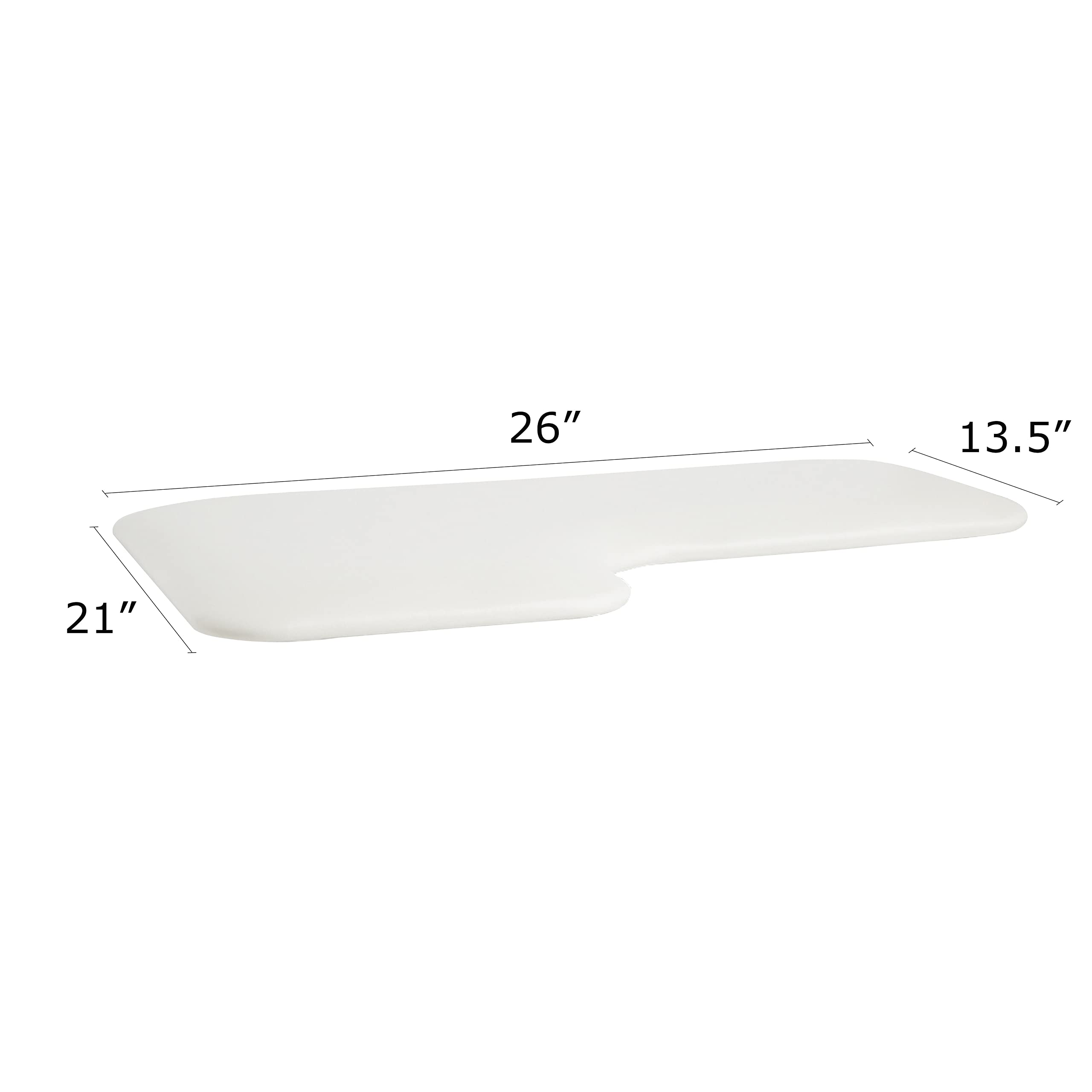 L-Shaped Replacement Cushion Shower Seat Top Only, 26