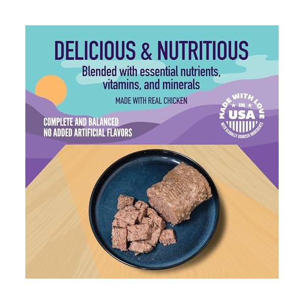   A-Strong-Heart-Wet-Dog-Food-Chopped-Chicken-Dinner-132-oz-Cans-Pack-of-12-Made-in-The-USA-with-Real-Chicken