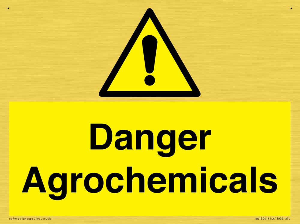 Danger Agrochemicals Sign - 200x150mm - A5L